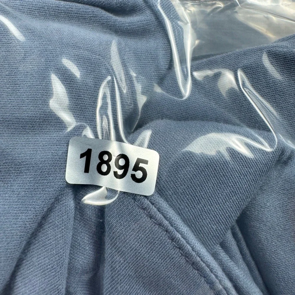Banana Republic Mens Short Sleeve Polo Shirt Blue Gray Jersey Logo 1588968 M